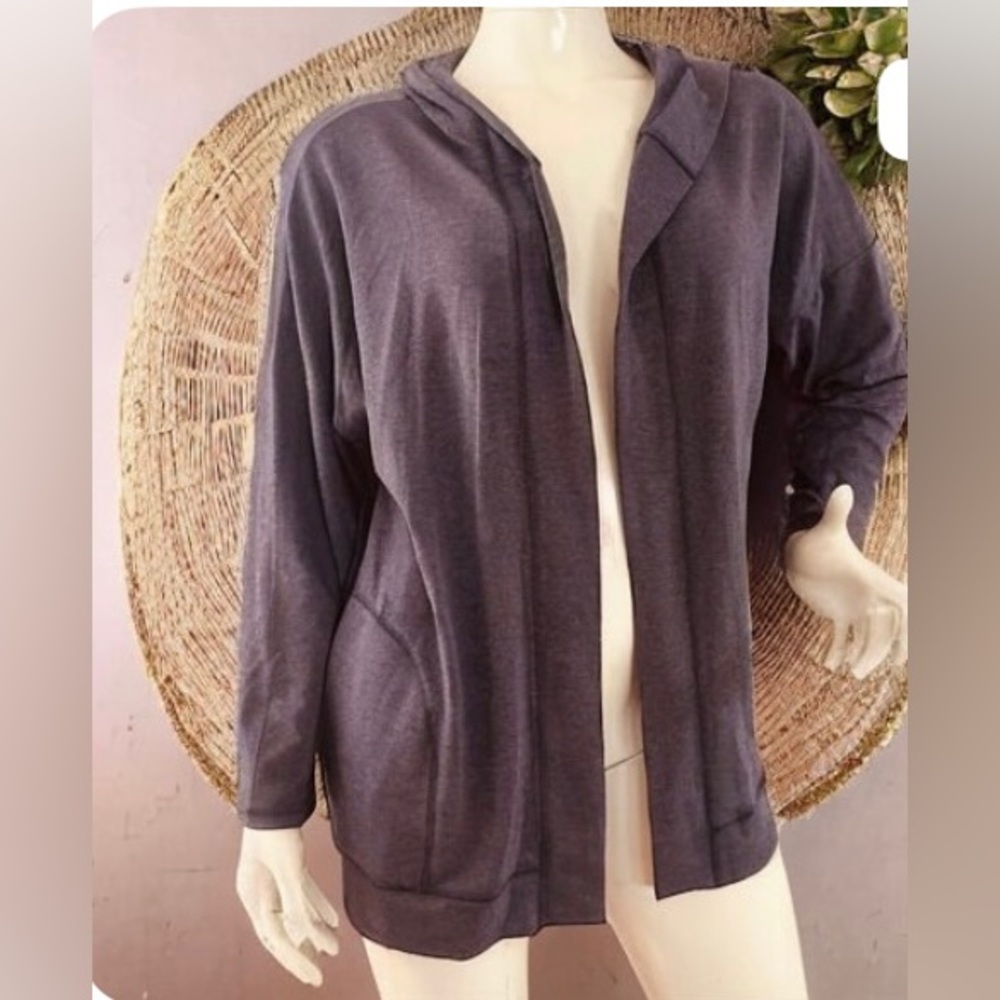 Very J sweater cardigan little purple size 1X with hat